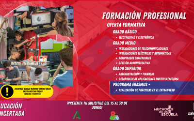 ¡Abierto el plazo para solicitar tu plaza de Formación Profesional!